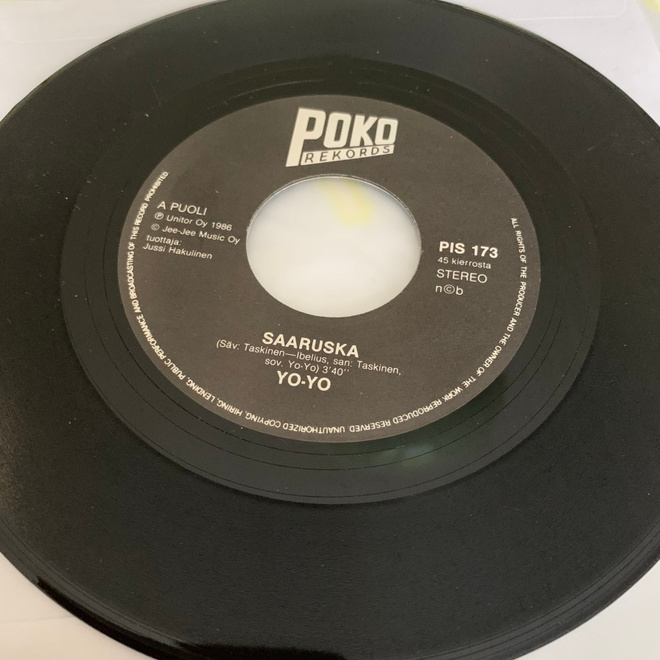 YO- YO: Saaruska * Ja taas on lauantai * FIN 1986