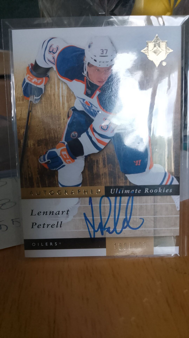 Ultimate RC rookie autograph Petrell!/299!