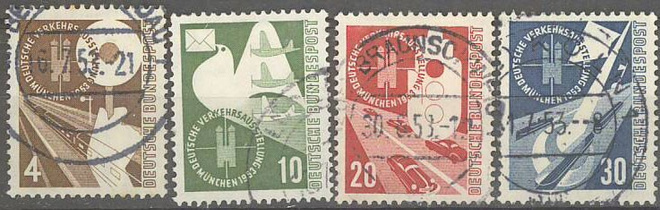 BRD Mi 167-70 kauniit