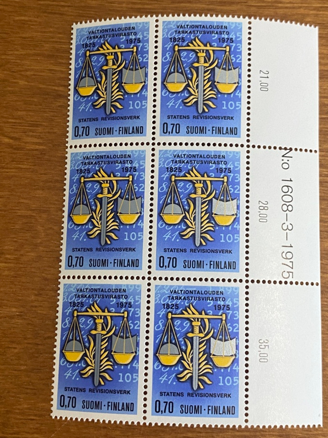 VALTIONTALOUDEN TARKASTUSVIRASTO 150 VUOTTA NUMERO KUUSILO**