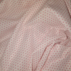 Punavalkoinen polka dot trikoo 150x160cm - pikkukuva 3