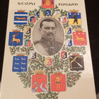 Suomen marsalkka Mannerheim ja suojeluskunta Postikortti - pikkukuva 1