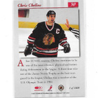 97-98 Studio Press Proof Silver #30 Chris Chelios Chicago - pikkukuva 2