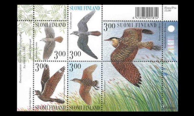 1473-7BL23 ** Suviyön lintuja blokki (1999)