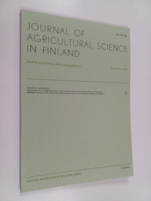 Mauritz Vestberg : Journal of agricultural science in Fin...