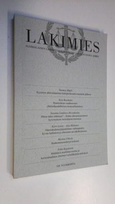 Lakimies 2/2011 : Suomalaisen lakimiesyhdistyksen aikakau...