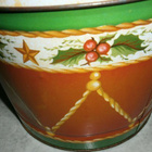 ISO jouluinen peltipurkki 'Rumpu' 1950-luvulta - pikkukuva 3