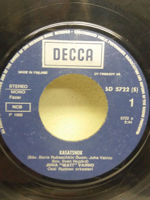 JUHA VAINIO: KASATSHOK 7"