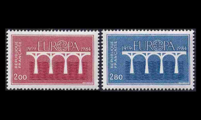 Ranska 2441-2 ** Europa (1984)