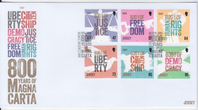 Jersey Magna carta FDC