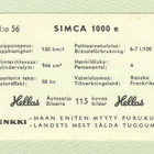 Jenkki-autosarjan purkkakuva Simca 1000 e - pikkukuva 2
