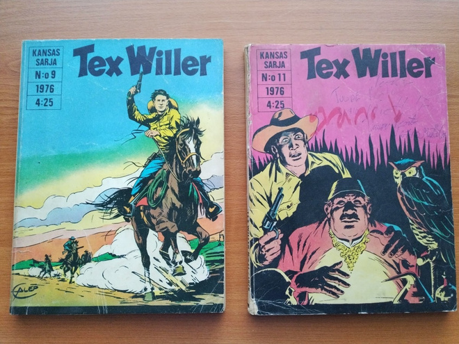 Tex Willer Nro:t 9 ja 11 / 1976