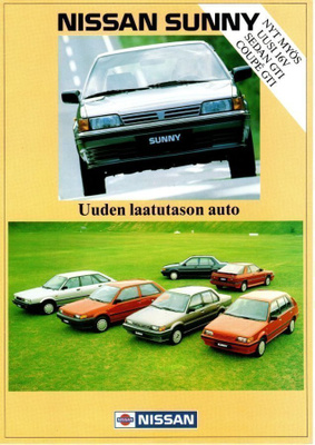 Nissan Sunny -esite, 1987