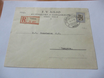1929 Voikka F V Ailio pvl R liikekuori