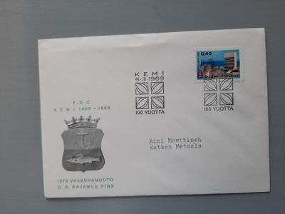 FDC Suomi 1969 Kemi