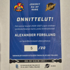 Blueline 26-27 Alexander Forslund signature rare - pikkukuva 2