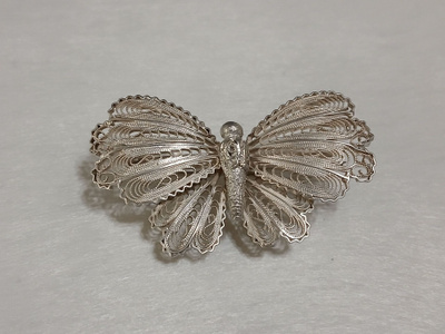 1954 Design E.Jyrinki Hopea filigraani perhonen solki