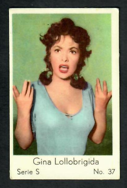 Keräilykuva - Gina Lollobrigida Serie S No. 37