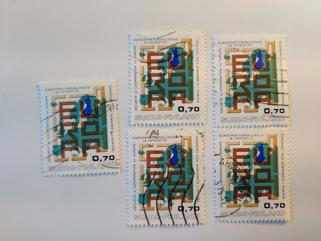 Postimerkki Euroopan turvallisuus ja yhteistyö 0,70