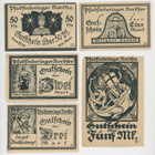 Saksa 50 Pfg, 1, 2, 3, 5 Mk, Norderney, Erittäin harvinainen - pikkukuva 1