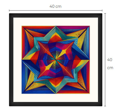 Uusi uniikki abstrakti art print taulu 40 cm x 40 cm