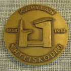 Käpylän Yhteiskoulu mitali 1938-1977. - pikkukuva 1