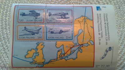 Filatelian Maailmannäyttelyn Finlandia 88 tukemiseksi