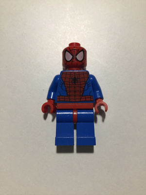 Lego minifiguuri - Spider-Man - Black Web Pattern, Red Hips