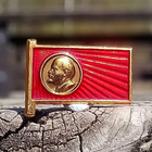 Lenin pinssi. Valmistajan leimalla. Halkaisija - 21 mm. - pikkukuva 5