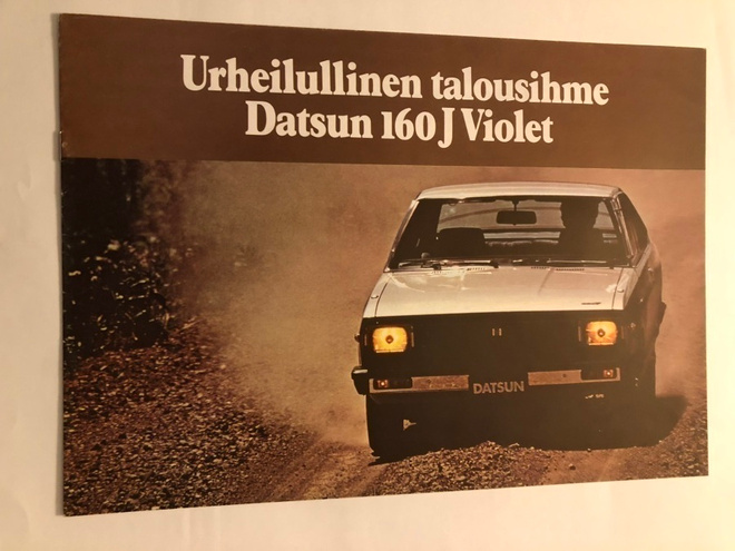 Myyntiesite - Datsun 160 J Violet - 1980