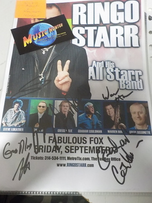 RINGO STARR AND HIS ALL STARR BAND A4 KUVA NIMMAREILLA