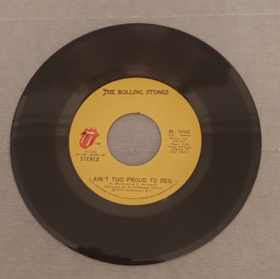 The Rolling Stones Ain't Too Proud To Beg 7"Single a