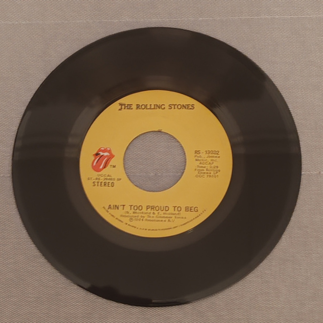 The Rolling Stones Ain't Too Proud To Beg 7"Single a
