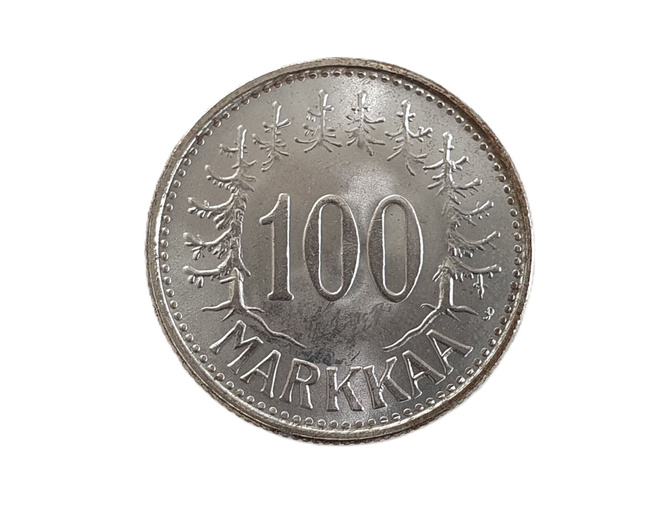 100 markkaa v. 1960 - Hyväkuntoinen!