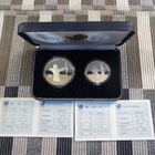 XXIV Olympiad Seoul 1988 10000 Won ja 5000 Won Proof .Hopeaa - pikkukuva 2