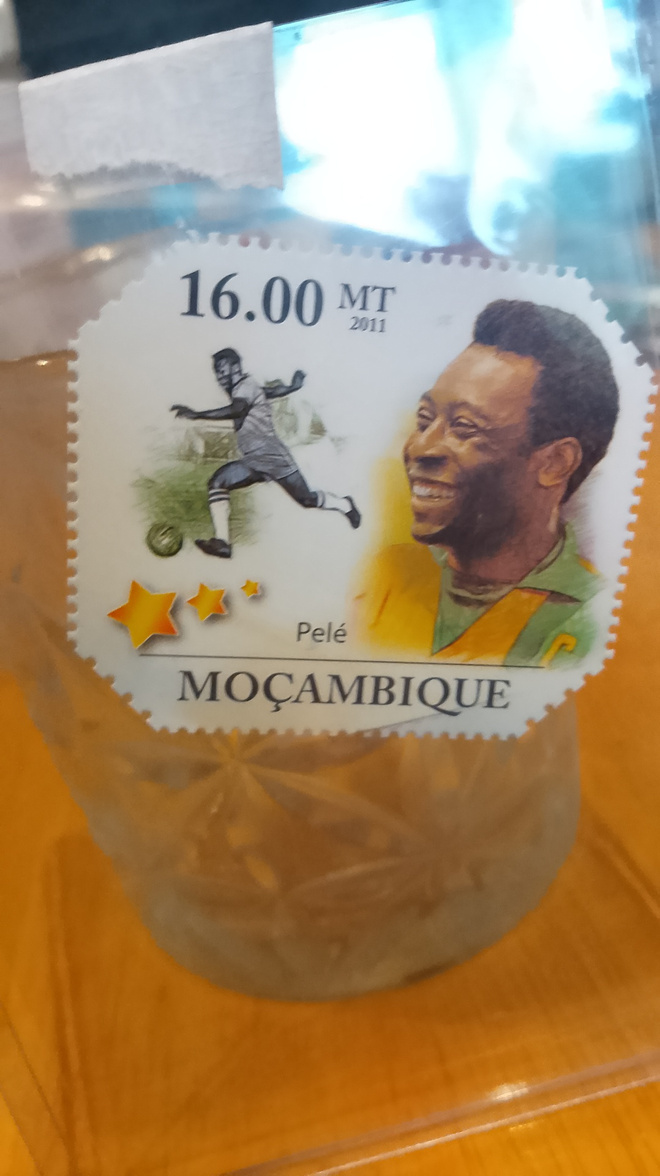 Mocambique stamp Pele!!nrmt!