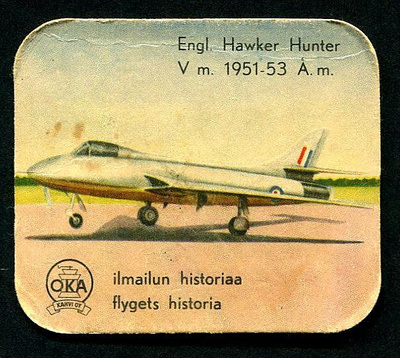 OKA kahvilappu, Hawker Hunter