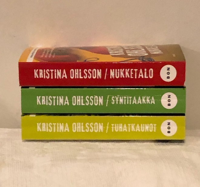 Kristina Ohlsson- pokkareita 3 kpl