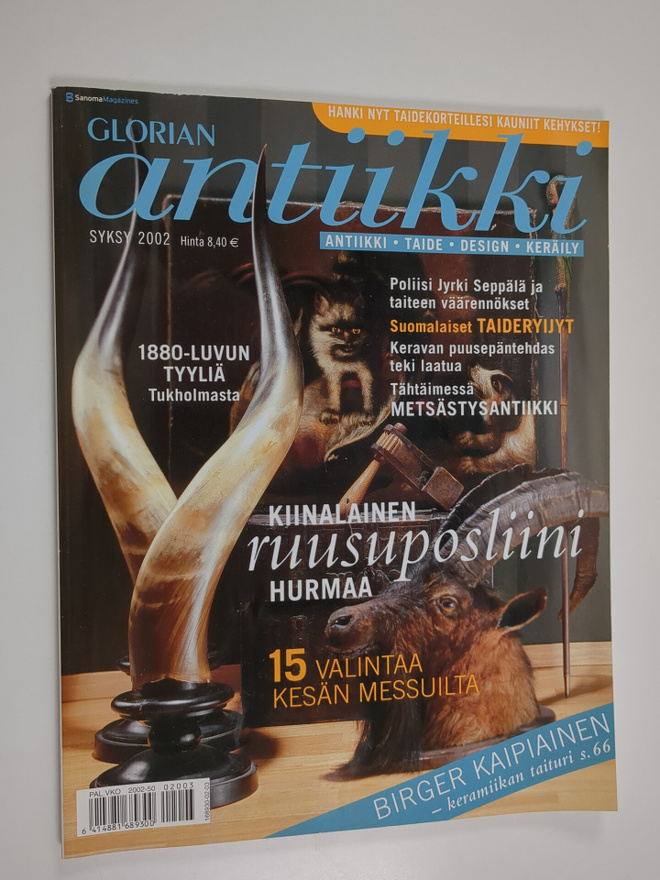 Glorian antiikki 36, syksy 2002