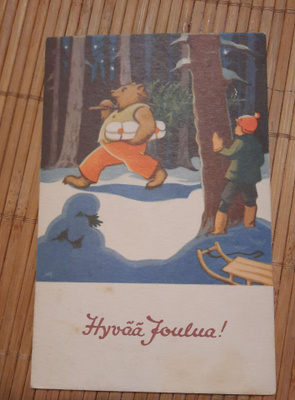 Akseli Einola? karhu, lahja ja kuusi ,kulkenut, ei merkkiä