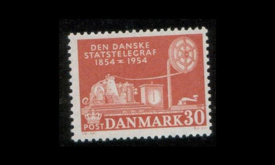 Tanska 351 ** Televerkko 100v (1954)