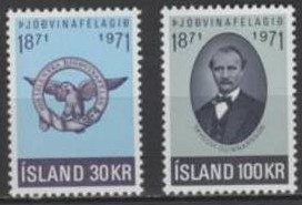 (S1143) ICELAND, 1971 (Centenary of Patriotic Society) MNH**