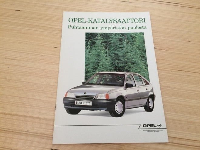Myyntiesite - Opel-katalysaattori - 1989
