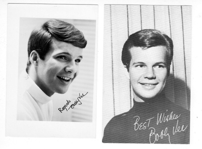 BOBBY VEE - postikortti ja mainoskuva