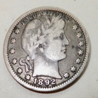 USA 25 c Quarter Dollar 1892 Hopeaa - pikkukuva 1
