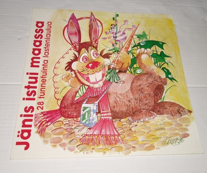 JÄNIS ISTUI MAASSA 28 TUNNETUINTA LASTENLAULUA LP