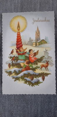 Vanha kulkenut Paperitaide kortti, 1960 luku