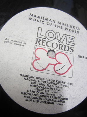 Maailman Musiikkia - Music Of The World ; LRLP 32