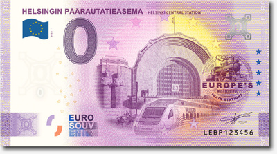 *NOLLA-EURO*2022*HELSINKI - RAUTATIEASEMA*AITO EUROSETELI*