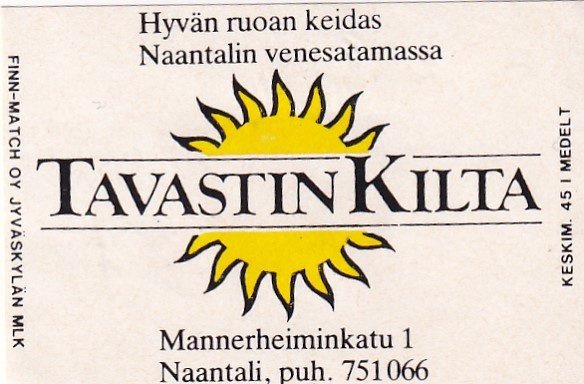 Naantali. Tavastin Kilta    1/8